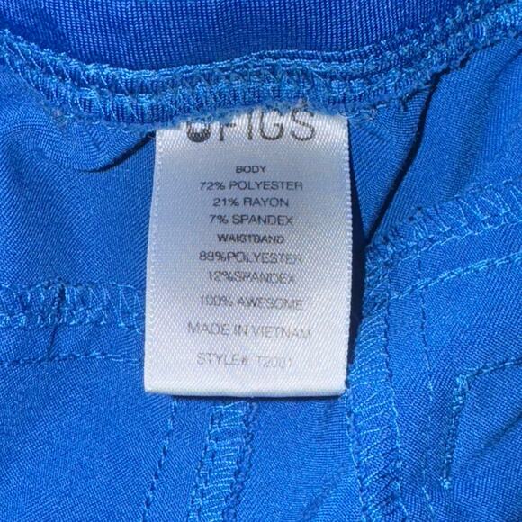 Figs Axim Cargo Scrub Pants Men's Size S Royal Blue Inner Drawstring Pockets - Picture 8 of 8